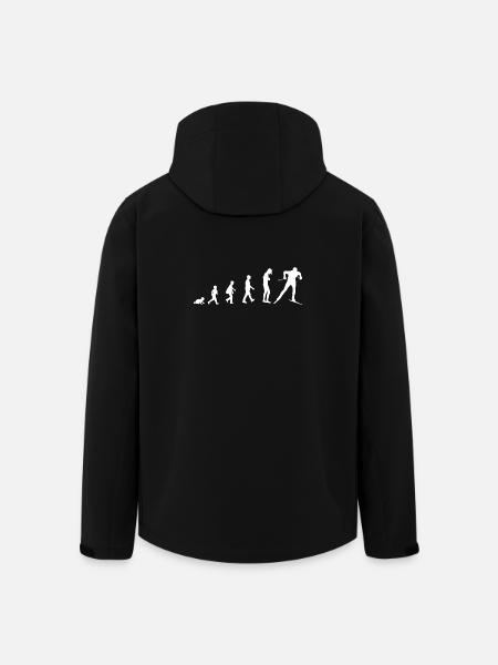 Development from baby to skier - Men’s Recycled Softshell Jacket by Stanley/Stella - black