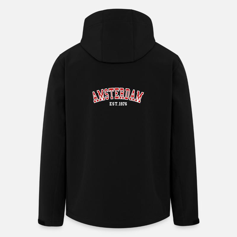 Amsterdam Est. 1976 - Veste softshell homme en polyester recyclé Stanley/Stella - noir