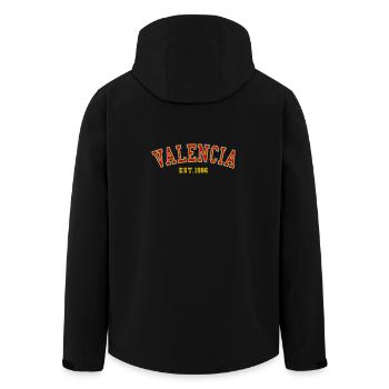 Valencia Est. 1986 - Men’s Recycled Softshell Jacket by Stanley/Stella - black - Back - AI Model Male 185 light (185cm)