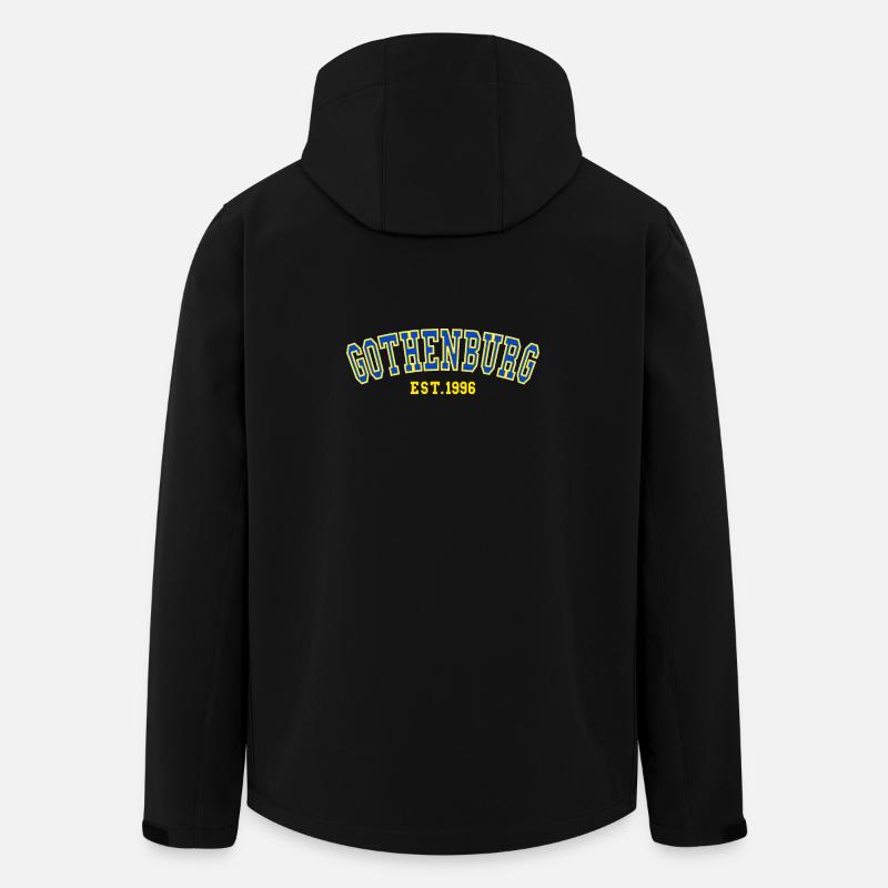Göteborg Fondée en 1996 - Veste softshell homme en polyester recyclé Stanley/Stella - noir
