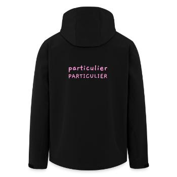 PRIVATES BESONDERE! - Recycelte Männer Softshell-Jacke von Stanley/Stella - Schwarz - Hinten - AI Model Male 185 light (185cm)