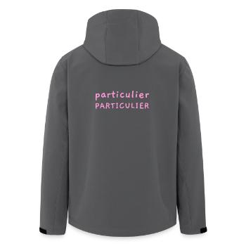 PRIVATES BESONDERE! - Recycelte Männer Softshell-Jacke von Stanley/Stella - Anthrazit - Hinten - AI Model Male 185 light (185cm)