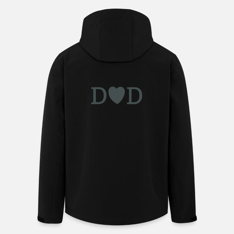 DAD – Vaterliebe - Recycelte Männer Softshell-Jacke von Stanley/Stella - Schwarz