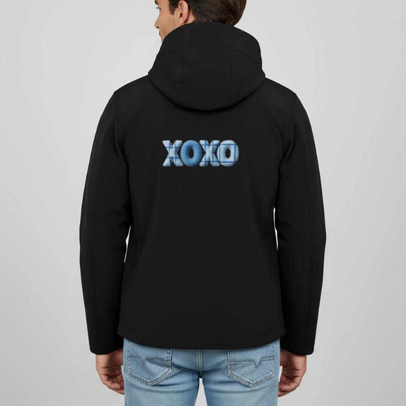 Look patchwork XOXO avec look tissu Veste softshell homme en polyester recyclé Stanley/Stella