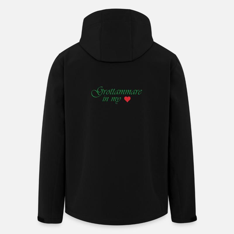 Grottammare in meinem Herzen - Recycelte Männer Softshell-Jacke von Stanley/Stella - Schwarz