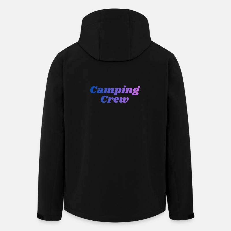 Camping Crew - Recycelte Männer Softshell-Jacke von Stanley/Stella - Schwarz