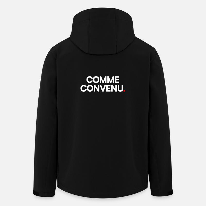 Comme convenu - Veste softshell homme en polyester recyclé Stanley/Stella - noir