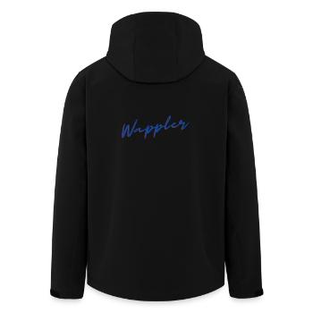Wappler - Recycelte Männer Softshell-Jacke von Stanley/Stella - Schwarz - Hinten - AI Model Male 185 light (185cm)
