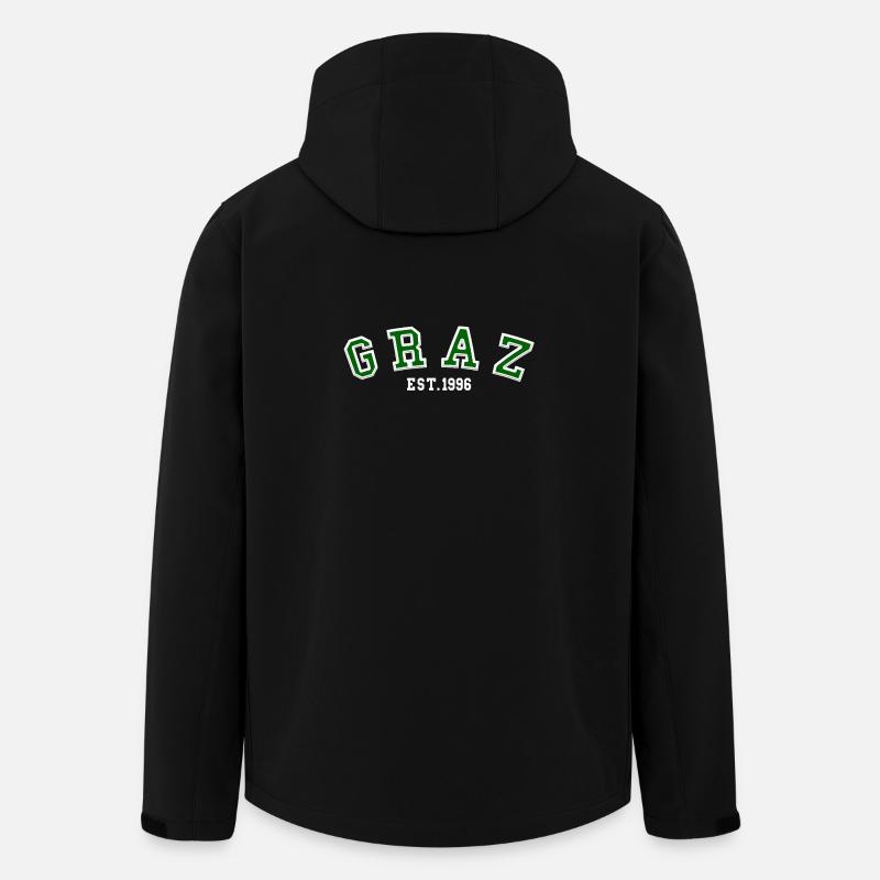 Graz Fondée en 1996 - Veste softshell homme en polyester recyclé Stanley/Stella - noir