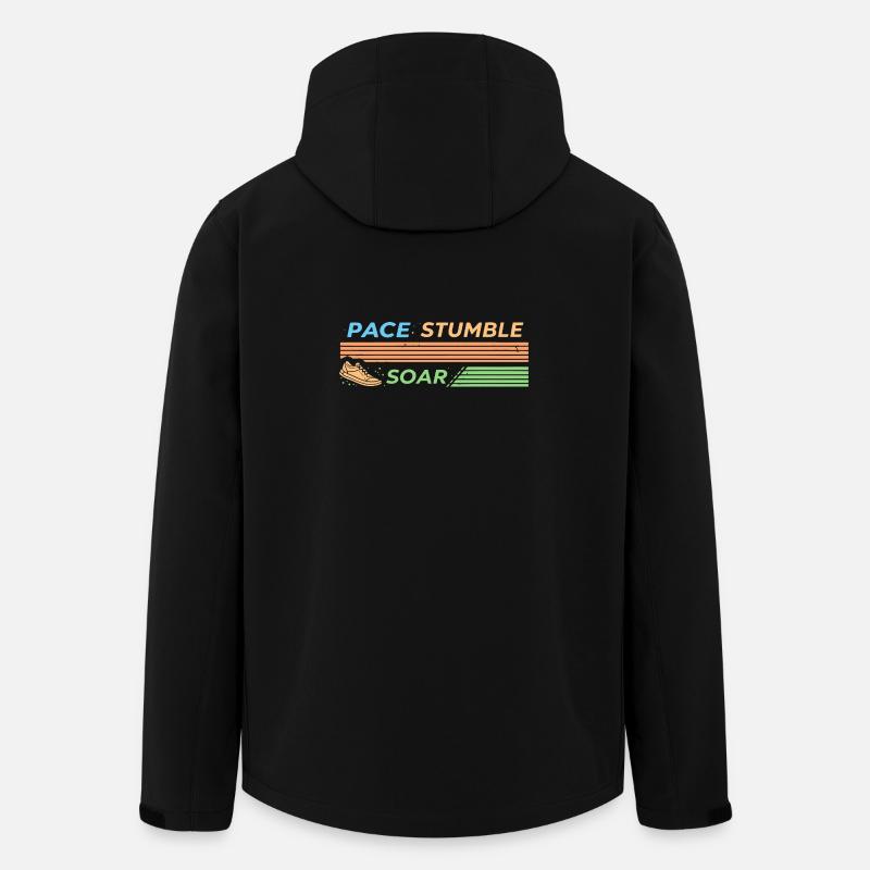 PACE STUMBLE SOAR - Veste softshell homme en polyester recyclé Stanley/Stella - noir