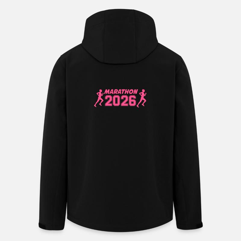 Marathon 2026 - Recycelte Männer Softshell-Jacke von Stanley/Stella - Schwarz