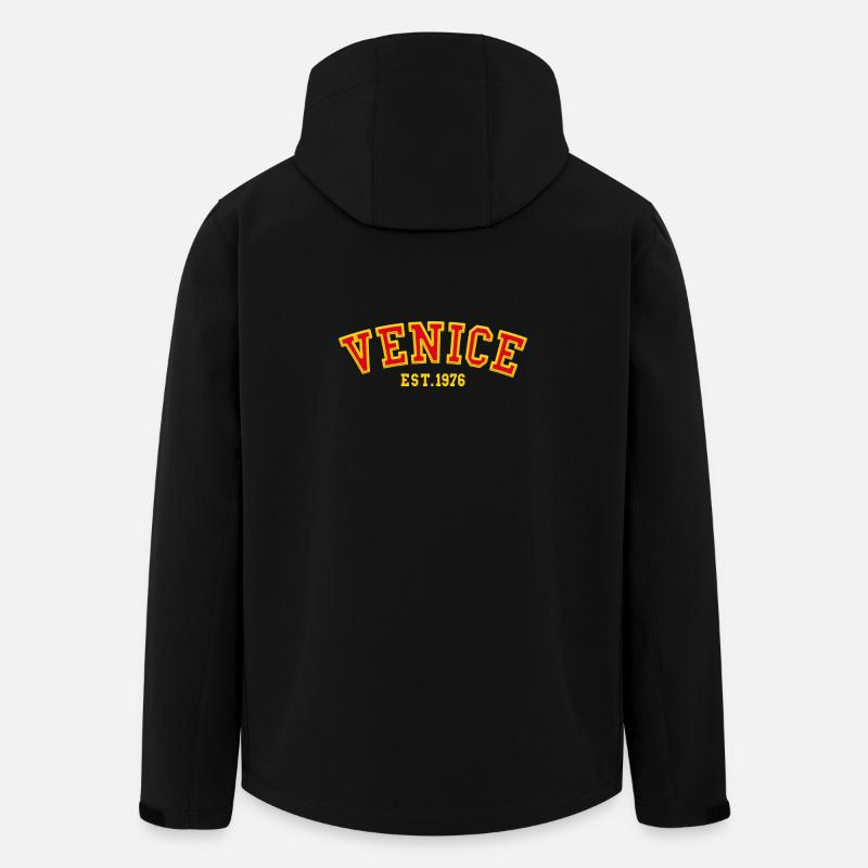 Venice Est. 1976 - Men’s Recycled Softshell Jacket by Stanley/Stella - black