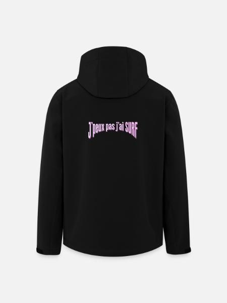 J’peux pas j’ai Surf - Veste softshell homme en polyester recyclé Stanley/Stella - noir