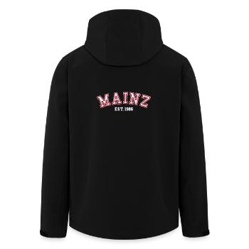 Mainz Est. 1986 - Men’s Recycled Softshell Jacket by Stanley/Stella - black - Back - AI Model Male 185 light (185cm)