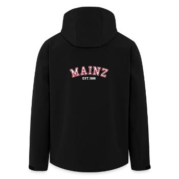 Mainz Est. 1966 - Men’s Recycled Softshell Jacket by Stanley/Stella - black - Back - AI Model Male 185 light (185cm)