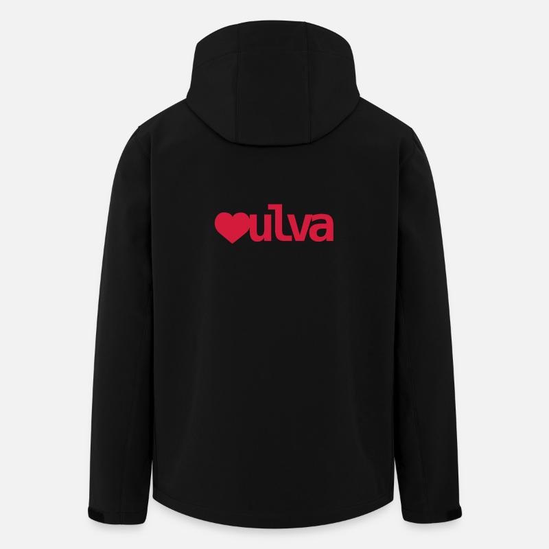 Vulva Herz - Recycelte Männer Softshell-Jacke von Stanley/Stella - Schwarz