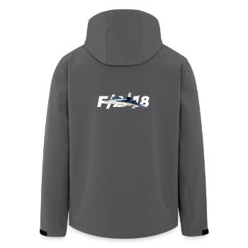 F / A-18 Super Hornet | F 18 | F18 | F / A18 | Hornisse - Recycelte Männer Softshell-Jacke von Stanley/Stella - Anthrazit - Hinten - AI Model Male 185 light (185cm)