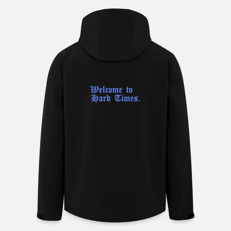 Welcome to Hard Times. - Recycelte Männer Softshell-Jacke von Stanley/Stella - Schwarz