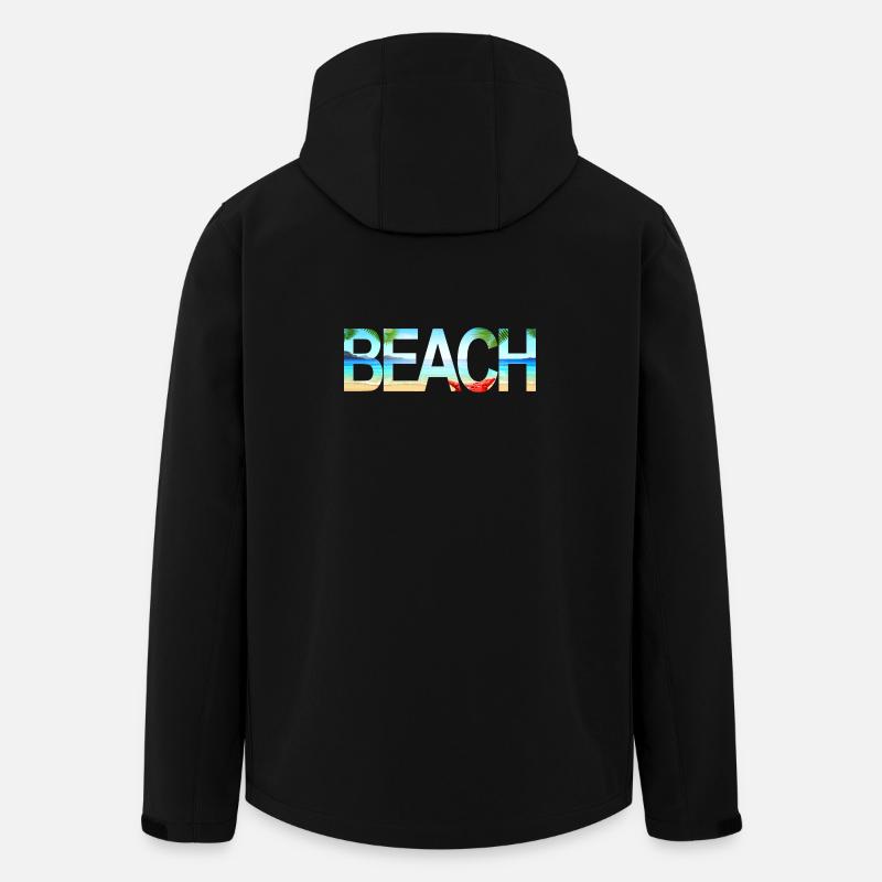Beach - Recycelte Männer Softshell-Jacke von Stanley/Stella - Schwarz