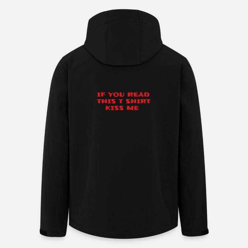 T-Shirt Nachricht Bissiger schwarzer Humor - Recycelte Männer Softshell-Jacke von Stanley/Stella - Schwarz