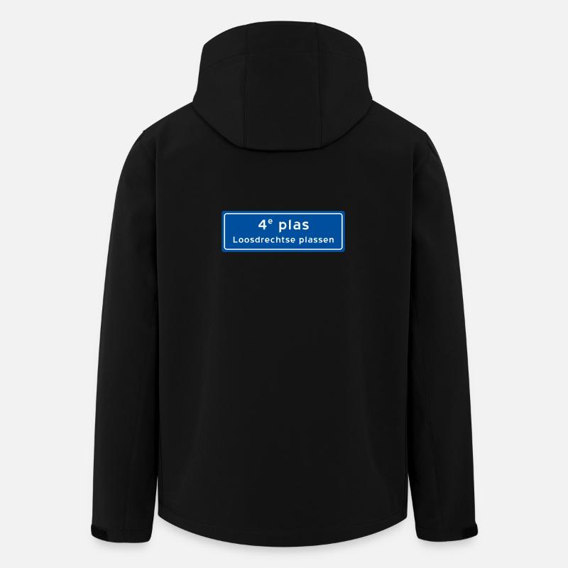 Loosdrechtse plassen 4e plas - Veste softshell homme en polyester recyclé Stanley/Stella - noir