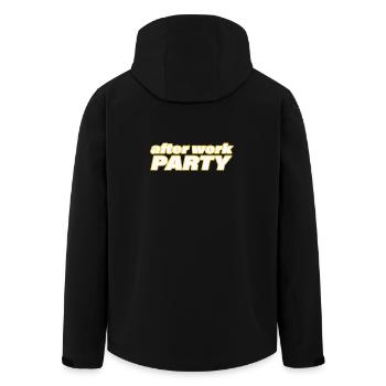AFTER WORK PARTY - Recycelte Männer Softshell-Jacke von Stanley/Stella - Schwarz - Hinten - AI Model Male 185 light (185cm)