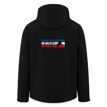 Kiel Fußball - Recycelte Männer Softshell-Jacke von Stanley/Stella - Schwarz - Hinten - AI Model Male 185 light (185cm)