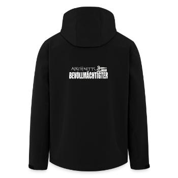 REPRÉSENTANT DE SECTION - Veste softshell homme en polyester recyclé Stanley/Stella - noir - Dos - AI Model Male 185 light (185cm)
