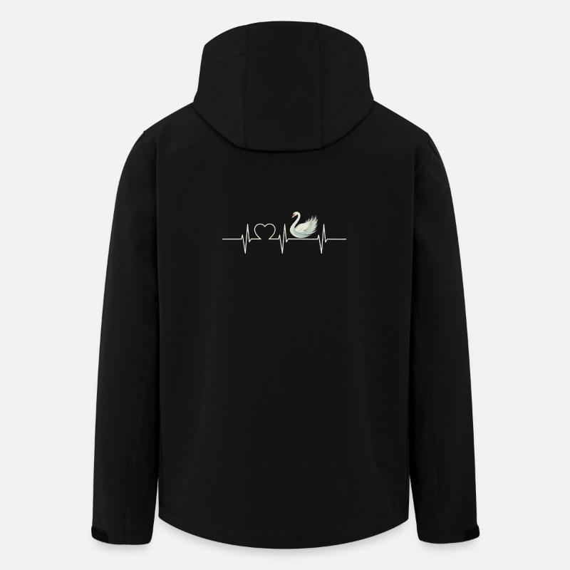 Swans Swan - Men’s Recycled Softshell Jacket by Stanley/Stella - black