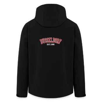 Düsseldorf Fondée en 1995 - Veste softshell homme en polyester recyclé Stanley/Stella - noir - Dos - AI Model Male 185 light (185cm)