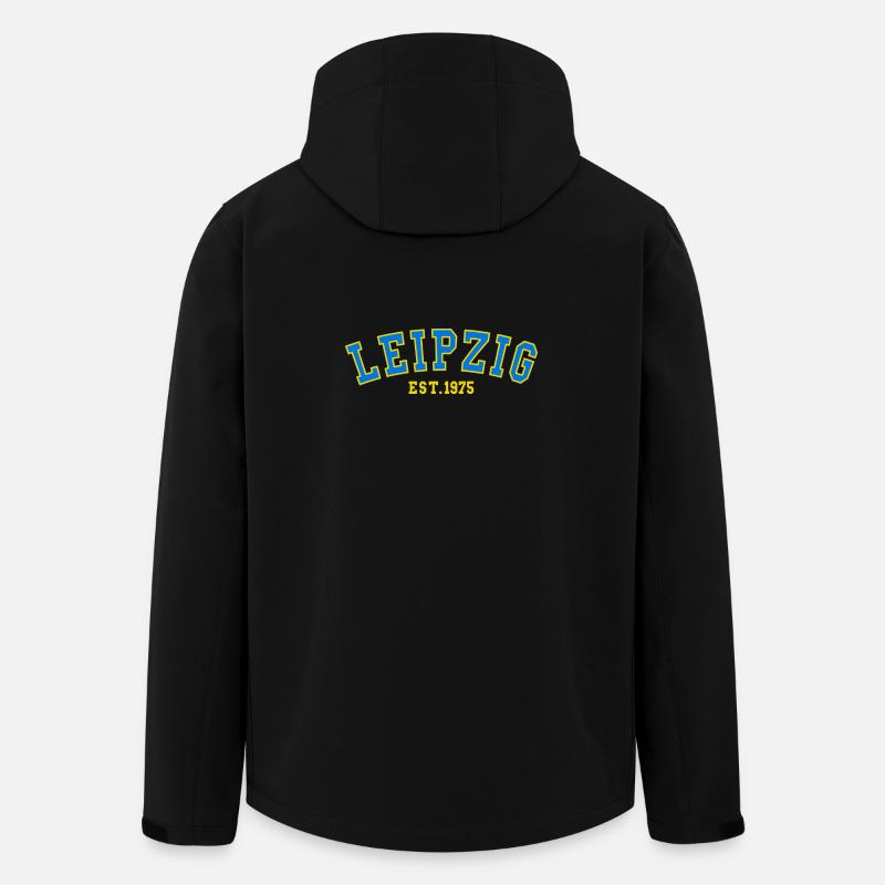 Leipzig Fondé en 1975 - Veste softshell homme en polyester recyclé Stanley/Stella - noir