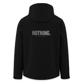 Rien et c’est là le but : Design minimaliste - Veste softshell homme en polyester recyclé Stanley/Stella - noir - Dos - AI Model Male 185 light (185cm)