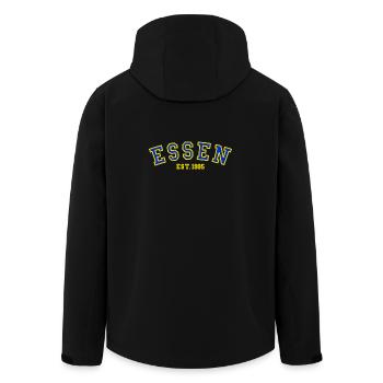 Essen Est. 1995 - Men’s Recycled Softshell Jacket by Stanley/Stella - black - Back - AI Model Male 185 light (185cm)