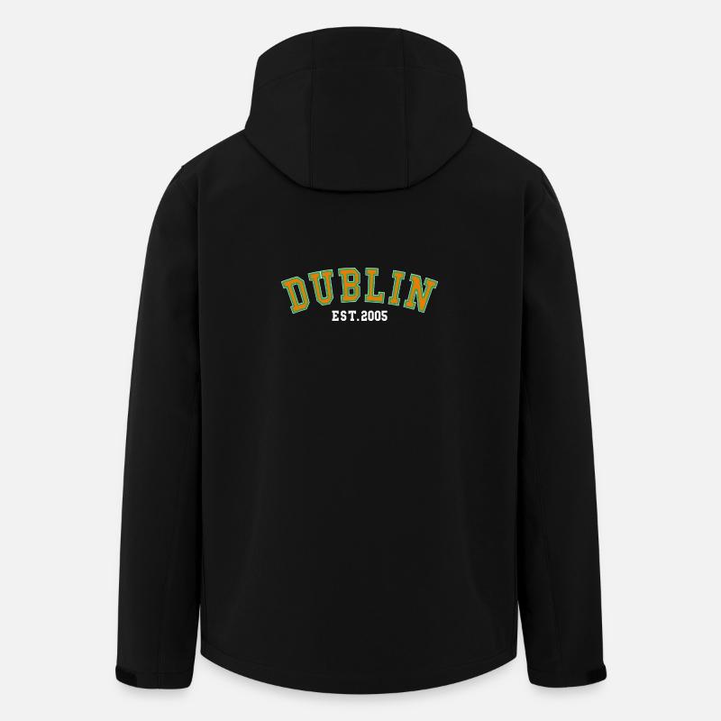 Fondé à Dublin 2005 - Veste softshell homme en polyester recyclé Stanley/Stella - noir