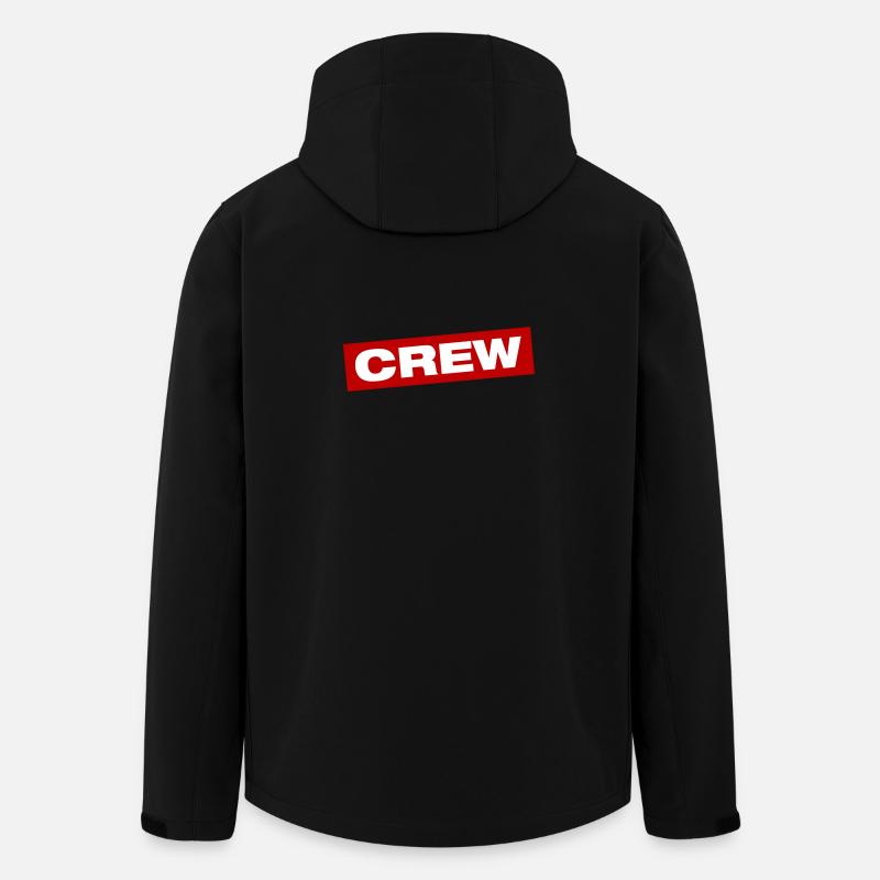 Crew Symbol - Recycelte Männer Softshell-Jacke von Stanley/Stella - Schwarz