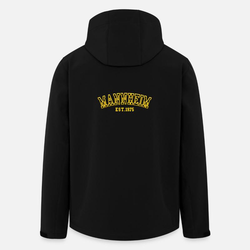 Mannheim Fondée en 1975 - Veste softshell homme en polyester recyclé Stanley/Stella - noir