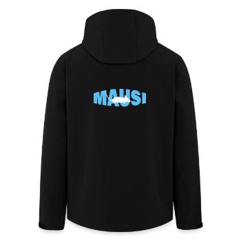 Mausi - Men’s Recycled Softshell Jacket by Stanley/Stella - black - Back - AI Model Male 185 light (185cm)