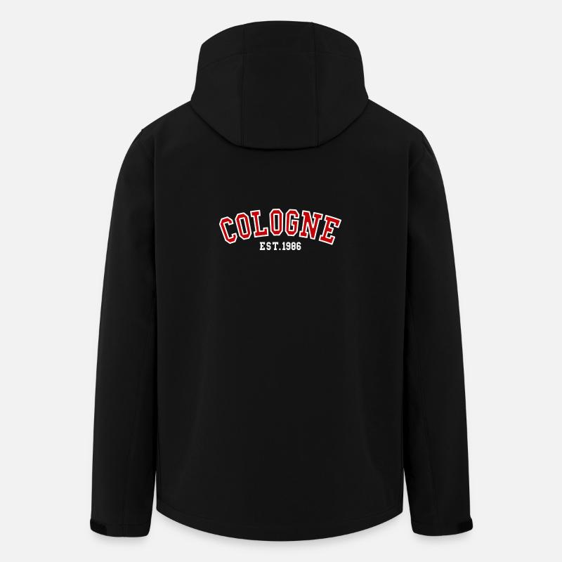 Cologne Fondée en 1986 - Veste softshell homme en polyester recyclé Stanley/Stella - noir