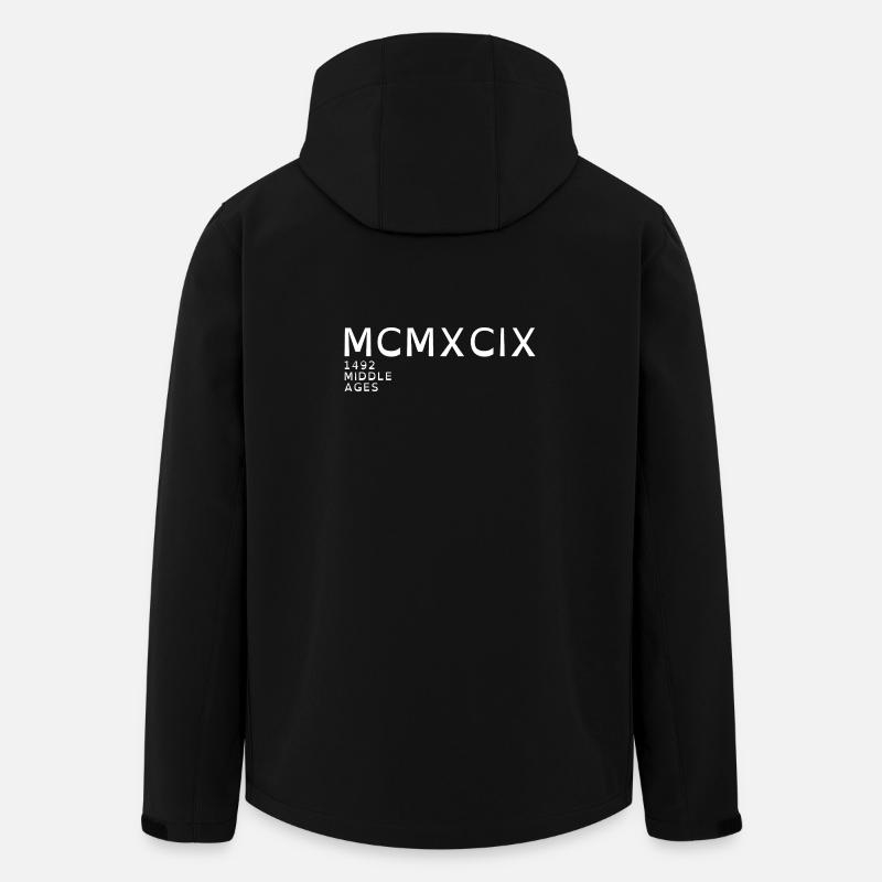 1999_LINE_white - Recycelte Männer Softshell-Jacke von Stanley/Stella - Schwarz