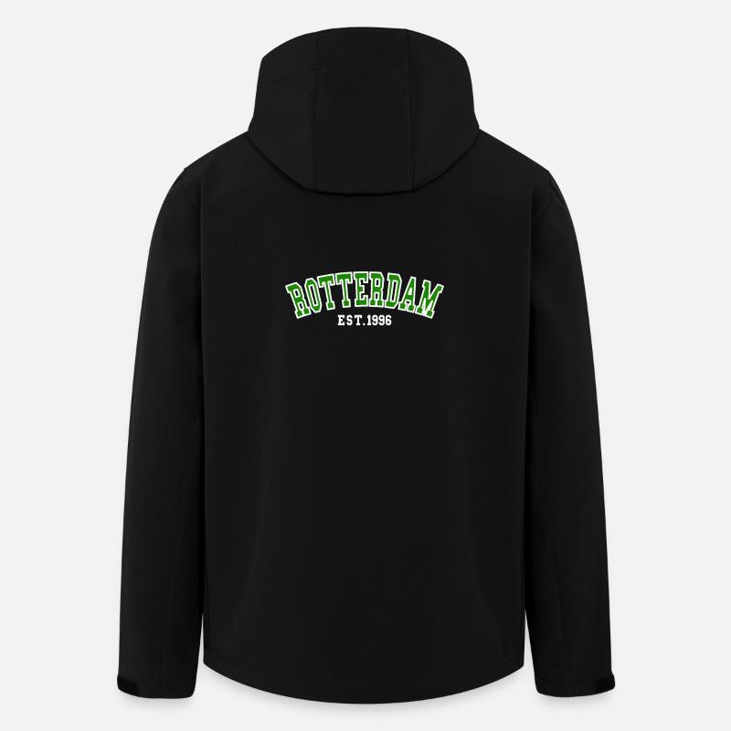 Rotterdam Est. 1996 - Men’s Recycled Softshell Jacket by Stanley/Stella - black