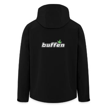 buffen - Men’s Recycled Softshell Jacket by Stanley/Stella - black - Back - AI Model Male 185 light (185cm)