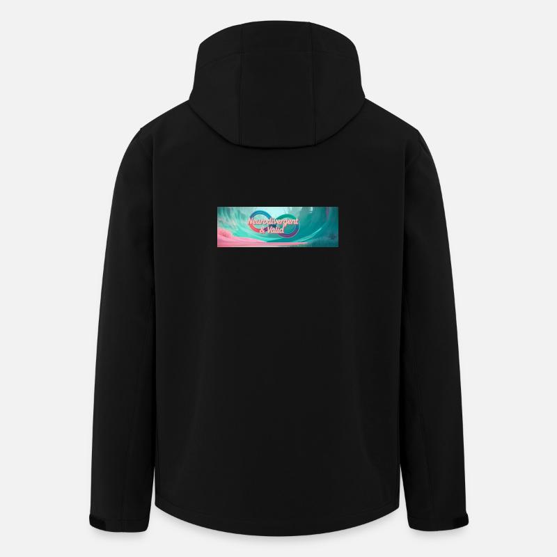 Neurodivergent & Valid - Recycelte Männer Softshell-Jacke von Stanley/Stella - Schwarz