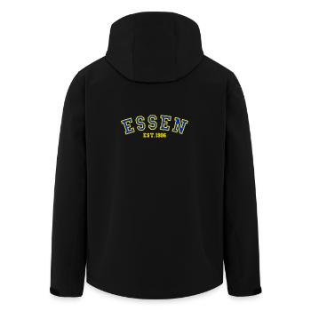 Essen Est. 1996 - Men’s Recycled Softshell Jacket by Stanley/Stella - black - Back - AI Model Male 185 light (185cm)