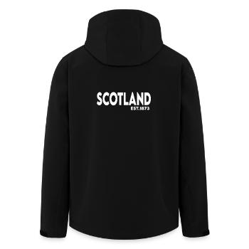 no_scotland_no_party - Veste softshell homme en polyester recyclé Stanley/Stella - noir - Dos - AI Model Male 185 light (185cm)