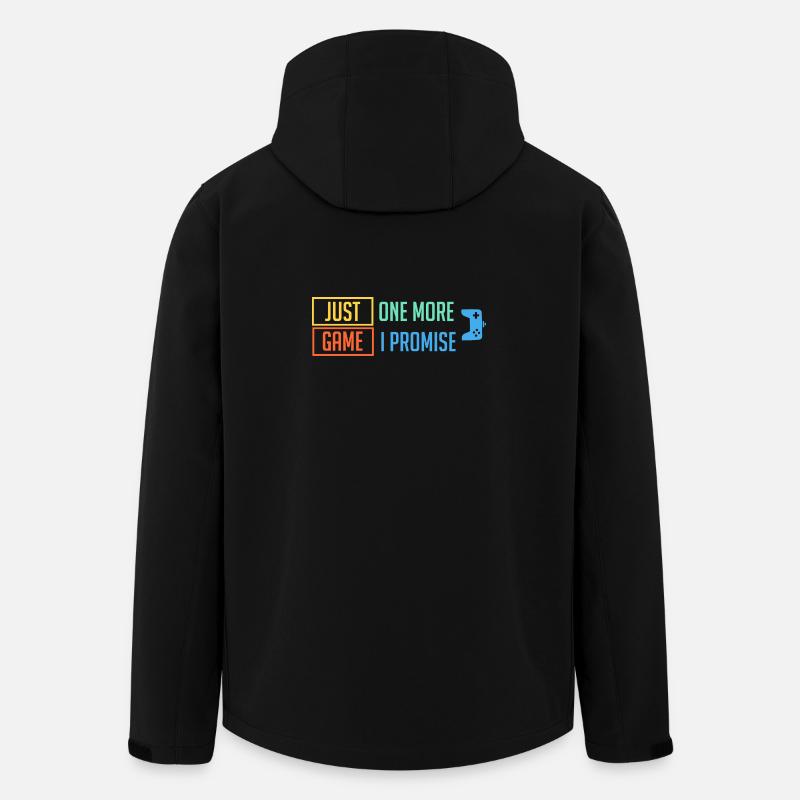 Just 1 More Game - Recycelte Männer Softshell-Jacke von Stanley/Stella - Schwarz