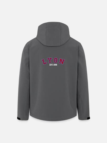 Lyon Fondée en 1996 - Veste softshell homme en polyester recyclé Stanley/Stella - noir