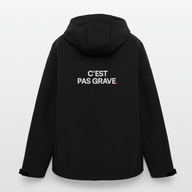 C’est pas grave Veste softshell homme en polyester recyclé Stanley/Stella