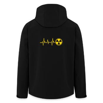 X-ray technician - Men’s Recycled Softshell Jacket by Stanley/Stella - black - Back - AI Model Male 185 light (185cm)
