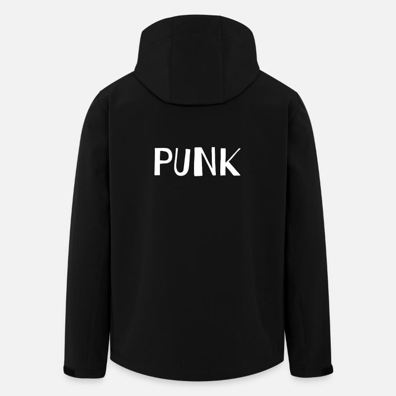 Punk logo Urban design - Men’s Recycled Softshell Jacket by Stanley/Stella - black