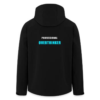 Overthinking Shirt - Professional Overthinker - Recycelte Männer Softshell-Jacke von Stanley/Stella - Schwarz - Hinten - AI Model Male 185 light (185cm)